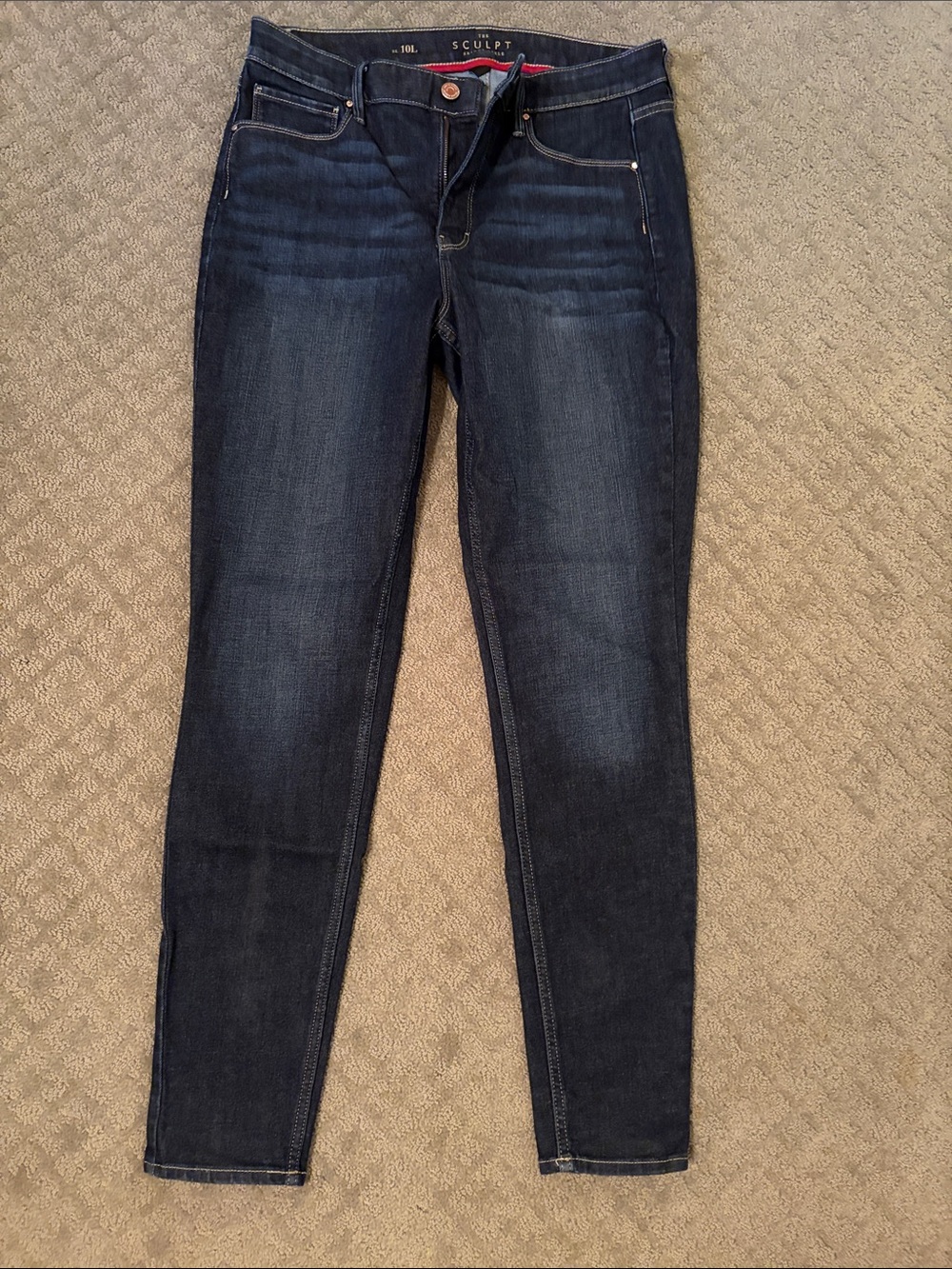 WHBM Dark Wash Women's Jeans - SCULPT 10L Ankle